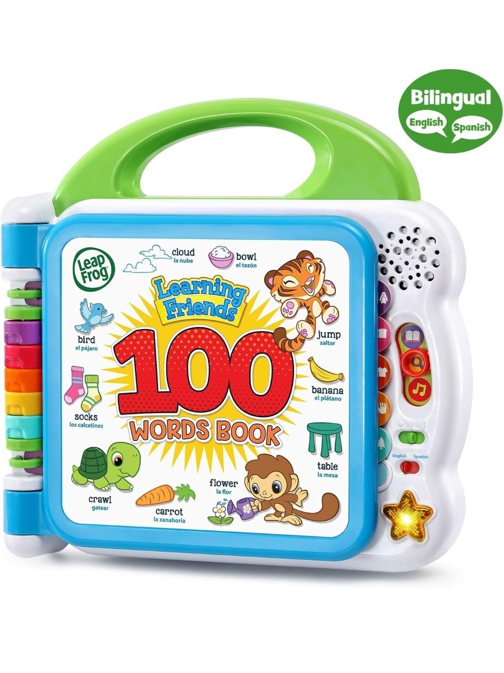 Learning Friends 100 Words Book - Green/Blue Brand New Never Used